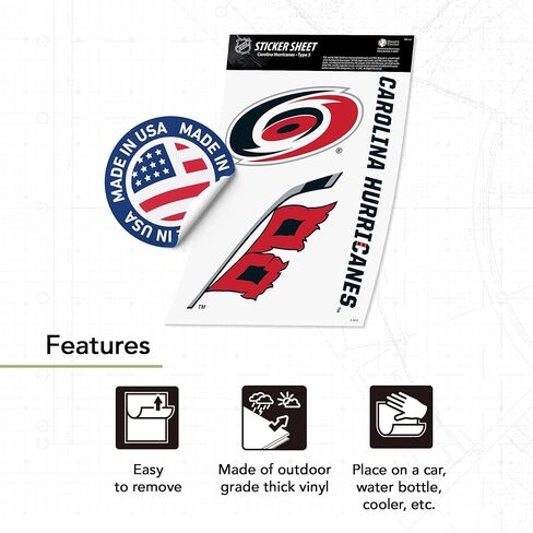 Desert Cactus Carolina Hurricanes Sticker NHL Team National Hockey League Vinyl Decal Laptop Water Bottle Car Scrapbook (Type 5-1) in Kuwait