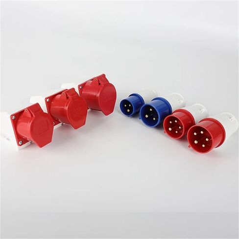 Industrial Plug Socket IP44 Waterproof Electrical Connector for Wall Mounting in Saudi Arabia