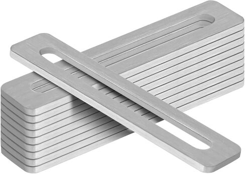 10 Pcs 5" x 1" Flat Mending Plates, Straight Braces, Adjustable Slotted Holes Fits 3/8" Screws, Stainless Steel in Kuwait