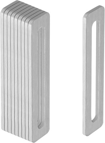 10 Pcs 5" x 1" Flat Mending Plates, Straight Braces, Adjustable Slotted Holes Fits 3/8" Screws, Stainless Steel in Kuwait