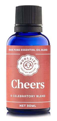 Woolzies 100% Pure Cheers Essential oil Blend 1 Fl Oz | Optimistic Aroma Promotes Feelings of Cheerfulness & Happiness, Counteracts Negative Emotions | For Diffusion or Topical Use in Kuwait