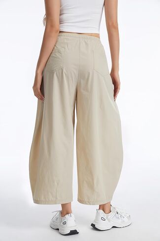 OVRUNS Barrel Pants Women Lightweight Quick Dry Baggy Ankle Wide Leg Hiking Pants with Pockets in Saudi Arabia