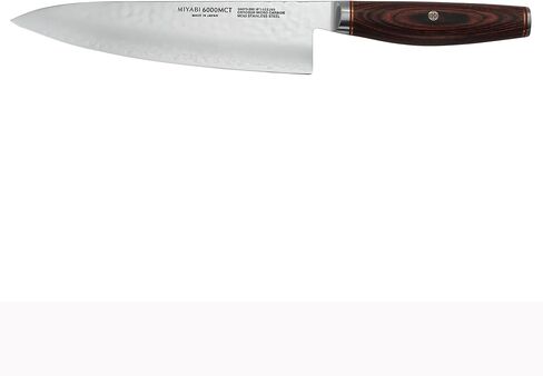 MIYABI Artisan 8-inch Chef’s Knife, Made in Japan, Sharp Hanbazuke Finish, Pakka Wood Handle in Kuwait