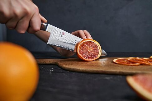 MIYABI Artisan 8-inch Chef’s Knife, Made in Japan, Sharp Hanbazuke Finish, Pakka Wood Handle in Kuwait