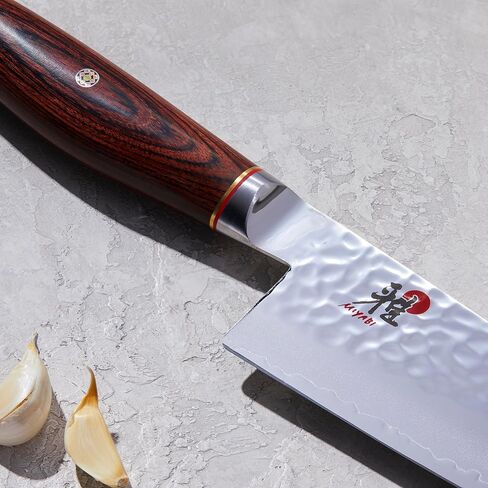 MIYABI Artisan 8-inch Chef’s Knife, Made in Japan, Sharp Hanbazuke Finish, Pakka Wood Handle in Kuwait