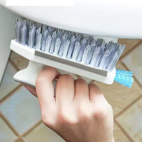 Green 2-in-1 Multi-Functional Gap Cleaning Brush and Scraper Tool for Floor Tiles, Bathroom Corners, Toilets, Windows, Hard-to-Reach Surface Cleaning in Saudi Arabia