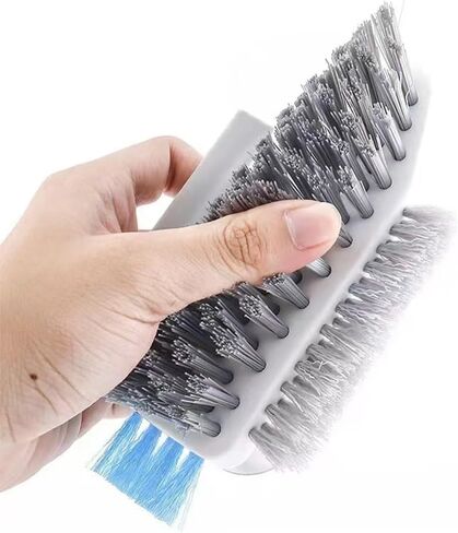 Green 2-in-1 Multi-Functional Gap Cleaning Brush and Scraper Tool for Floor Tiles, Bathroom Corners, Toilets, Windows, Hard-to-Reach Surface Cleaning in Saudi Arabia