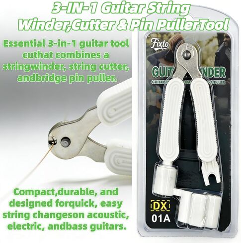 Guitar Accessories Kit – Guitar Strap, Capo, Tuner, Picks, String Winder and Cleaning Cloth for Acoustic, Electric, Bass & Ukulele – Ideal Guitar Gifts for Beginners and Professionals in Saudi Arabia