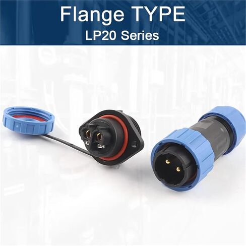 LP20/SP20 مقبس توصيل الجوز/مربع/الإرساء/شفة 2-7 دبوس نوع المسمار لا قوة لحام 1 قطعة (نوع الحافة ، 7P) in Kuwait