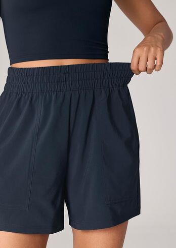 UNISSU High Waisted Athletic Shorts for Women 5'' Running Workout with Pockets Quick Dry Lightweight Casual in Saudi Arabia