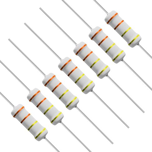 10 PCS 100 Ohm Resistor Axial Lead 2W ±5% Tolerance Metal Oxide Film Fixed Resistor,Single Fixed Resistors Flame Proof for DIY Electronics, Audio-Video Projects & Electronic Experiments in Kuwait