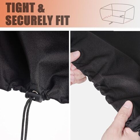 غطاء شواية الطاولة لـ Pit Boss 10697، غطاء مدخن حبيبات خشبية مقاوم للماء لـ Pitboss 10697 شواية خشبية للطاولة، ملحقات شواية خارجية لـ Pit Boss المحمولة 150 بيليه شواية 24 بوصة in Kuwait