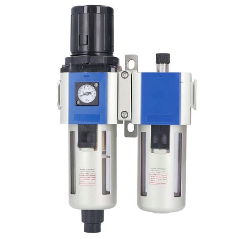 Compressed Air Filter Regulator Lubricator Combo High Performance 3 in 1 Unit with Water Oil Trap Separator for Industrial Pneumatic Systems Aluminum Alloy Construction PT3 (GFC400-10) in Kuwait