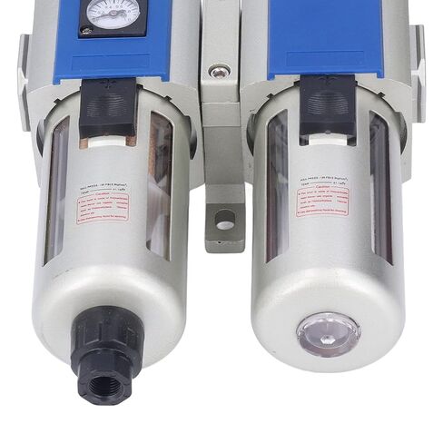 Compressed Air Filter Regulator Lubricator Combo High Performance 3 in 1 Unit with Water Oil Trap Separator for Industrial Pneumatic Systems Aluminum Alloy Construction PT3 (GFC400-10) in Kuwait