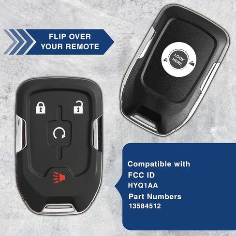 keylessoption دخول بدون مفتاح ابدأ تشغيل مفتاح السيارة الذكي FOB مع مفتاح GMC Terrain 2018-20 HYQ1AA (حزمة 2) in Kuwait