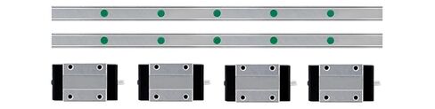 HGR20 HGR15 HGR25 2* Square Linear Guide Rail +4 pcs Flang Slide Block(1500mm) in Saudi Arabia