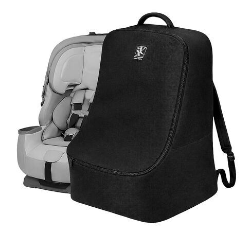 J.L. Childress Ultimate Backpack PREMIUM Padded Car Seat Travel Bag - Thick Padding, Heavy Duty Car Seat Backpack - Gate Check Bag for Car Seats - Fits All Car Seats & Booster Seats - Black in Saudi Arabia