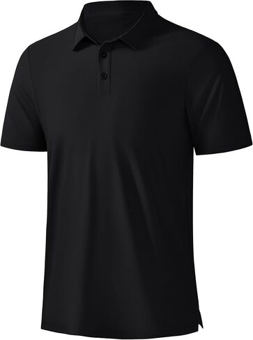 Mens Golf Polo Shirts Moisture Wicking Performance Short Sleeve Pique Athletic Golf Collared Shirts for Men in Saudi Arabia