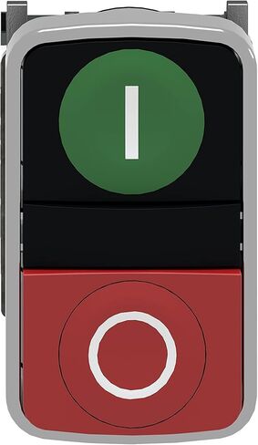 Schneider Electric XB4BL73415 Double-Headed Push Button Switch for Industrial Machinery, Chromium Plated Metal Bezel, Fits 22mm Diameter Cutouts, 1NO + 1NC in Kuwait