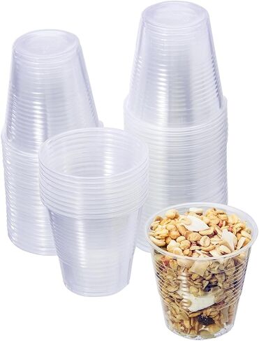 Jaluxing 500 Pack 3.5 OZ Clear Plastic Cups, Small Disposable Mouthwash 3.5 Ounce Bathroom Cups (Formerly FULING) in Saudi Arabia