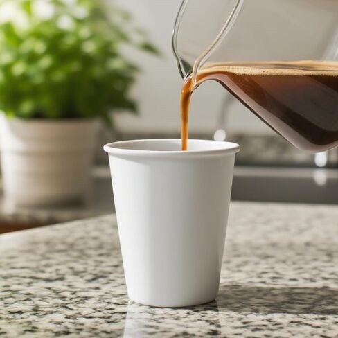 Coffee Cups, 100 Count 12 Oz Paper Cups, Disposable Cups for Hot and Cold, Disposable Coffee Cups for Office Home Party in Kuwait