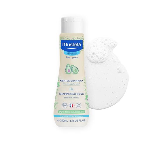 Mustela Baby Gentle Shampoo with Natural Avocado - Hair Care for Kids of all Ages & Hair Types - Tear-Free & Biodegradable Formula - Various Sizes - 1 or 2-Pack in Kuwait