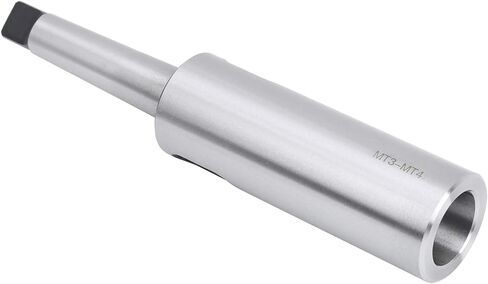 TANIQIACA Steel Taper Drill Sleeve Adapter Lengthened Reduction MT3-MT4 for Lathe Milling – Durable, High-Speed Steel Construction for Precision Work in Kuwait
