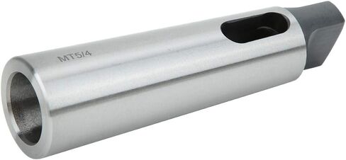 TANIQIACA Taper Reducing Adapter Drill Sleeve MT5 to MT4 - Silver, Engineered for High Hardness and Wear Resistance in Kuwait