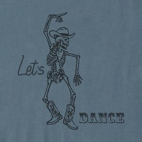 الحياة جيدة. تي شيرت Let's Dance النسائي بأكمام قصيرة Crusher Boxy in Kuwait