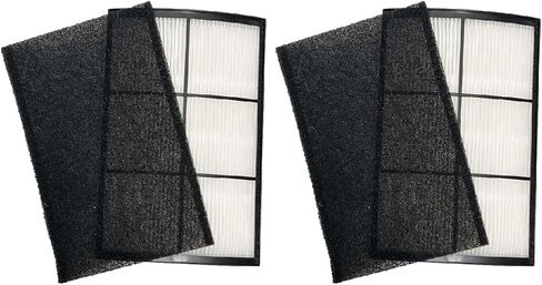 Nispira PECOMFIL Breeze Filter Replacement For Purezone Breeze Tabletop Air Purifier PECOMPAP 2-in-1 True HEPA Activated Carbon 2 Packs in Kuwait