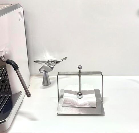 Newline NY Modern Table Napkin Holders 2-Pack Stainless Steel with Ball Shape Stopper Dual set Pack in Kuwait