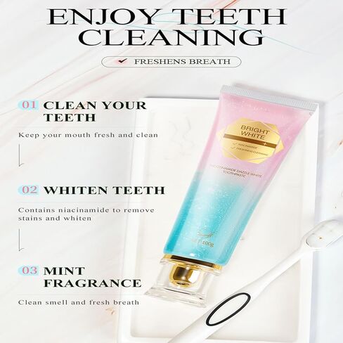 Toothpaste Niacinamide, Whitening Toothpaste Niacinamide, Niacinamide Intensive toothpastes, Fresh Breath Toothpastes, Remove Tooth Stains in Kuwait
