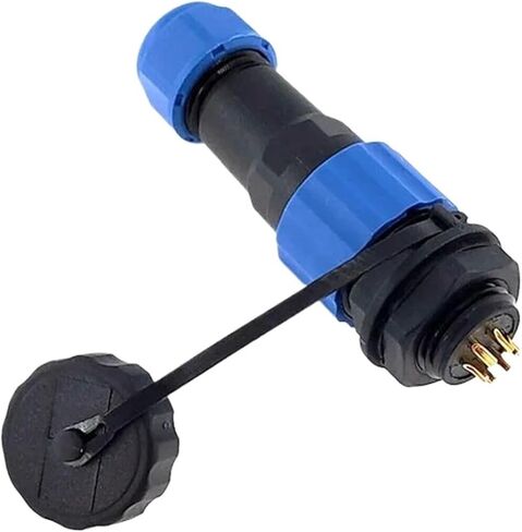 SP16 Waterproof IP68 Power Cord Connector Set Male and Female Socket 2 Pin 3 Pin(Back Nut 3P) in Kuwait