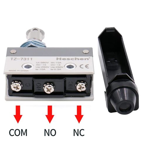 Heschen Horizontal limit switch TZ-7311 momentray parallel roller plunger actuator AC 380V 10A single pole in Kuwait
