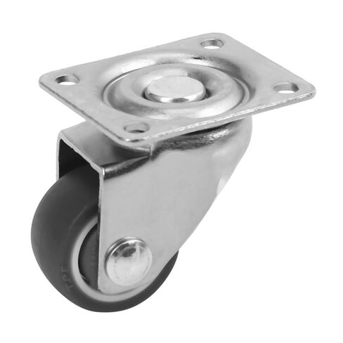 AT02-12 1 Inch Low Profile Wheels Soft Rubber Swivel Caster with 360 Degree Top 1Pcs in Kuwait