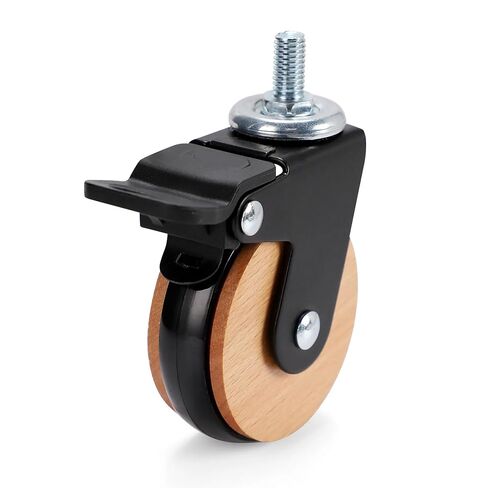 قاعدة التنقل لعجلات الفرامل العالمية بقضيب ملولب 2.5 بوصة 8 × 15 مم مع عجلات 4 قطع (M8x15mm-Universal) in Kuwait