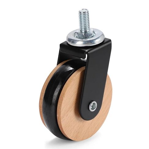 2.5-Inch 8×15mm Threaded Rod Universal Brake Casters Mobility Base with Wheels 4Pcs(M8x15mm-Universal) in Saudi Arabia