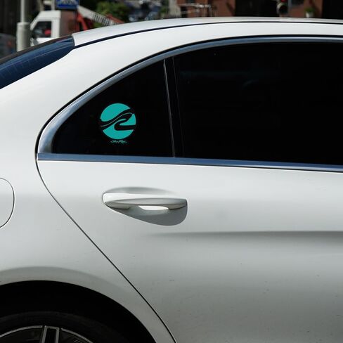 SeaRay Wave Circle Premium 4" Die Cut Vinyl Sticker Decal for Cars Trucks Auto Windows in Kuwait