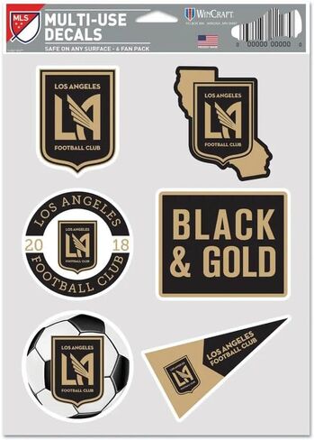 ملصقات وينكرافت LAFC 5.5x7.75 مكونة من 6 قطع in Kuwait