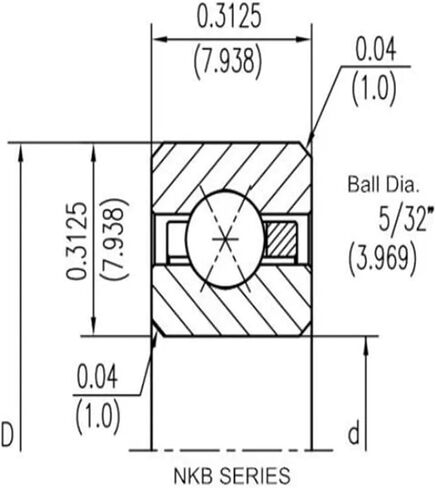 1 قطعة KB020XP0 قسم رقيقة محامل مفتوحة 2X2.625X0.3125 محامل KB020XP0 in Kuwait