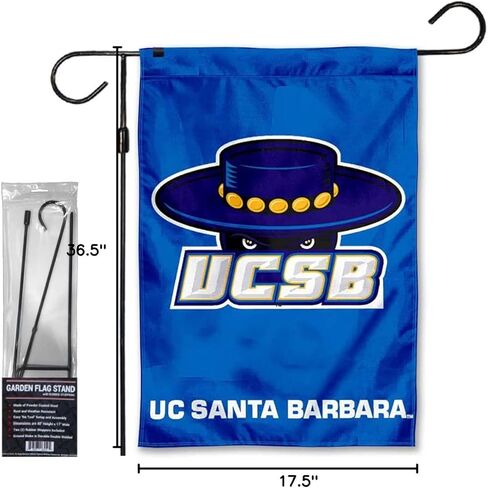 علم حديقة UC Santa Barbara Gauchos مع مجموعة حامل سارية العلم in Kuwait