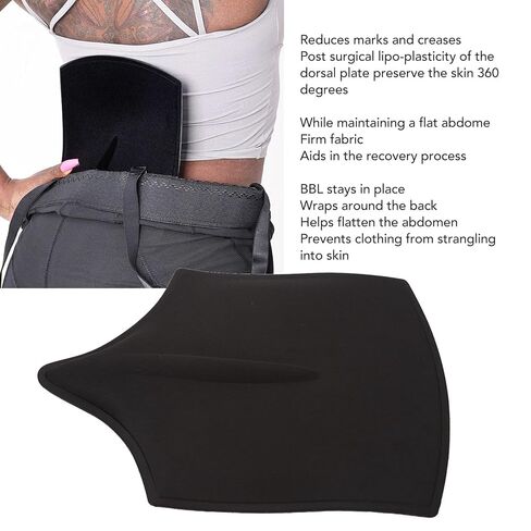 Lumbar Molder Liposuction Back Board, Foam Abdominal Compression Garment Back Lipo Board for Liposuction Recovery and BBI Post Surgery (Black) in Saudi Arabia