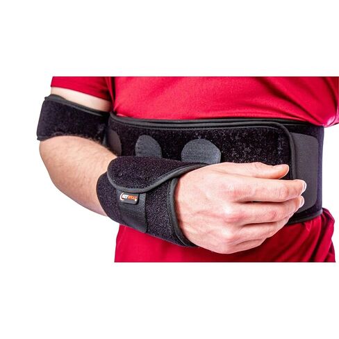 Arm Sling Shoulder Immobilizer – Strap-Free Shoulder Sling Immobilizer with Bicep and Wrist Support – Adjustable, Breathable Foam Brace for Men & Women – Universal Fit for Everyday Comfort in Kuwait