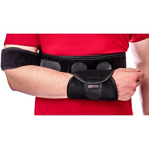 Arm Sling Shoulder Immobilizer – Strap-Free Shoulder Sling Immobilizer with Bicep and Wrist Support – Adjustable, Breathable Foam Brace for Men & Women – Universal Fit for Everyday Comfort in Saudi Arabia
