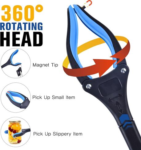 Matthew 2-Pack Grabber Reacher Tool, 32" Foldable Pick Up Stick Grabbers for Seniors, Lightweight Leaf Trash Picker Upper Grabber Tool, Surgery Recovery Gifts Elderly Must Haves in Kuwait