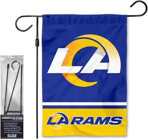 حامل عمود علم الحديقة وشعار Rams LA in Kuwait