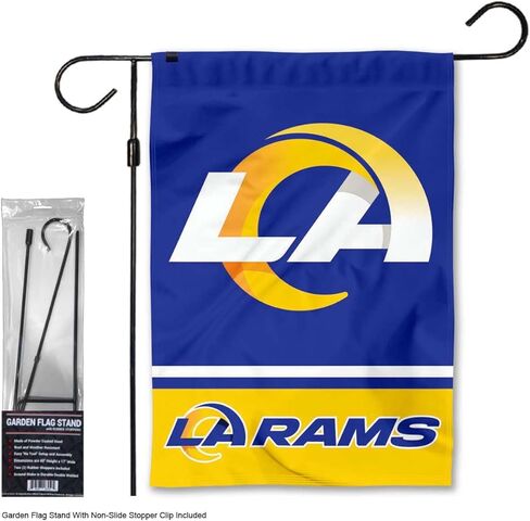حامل عمود علم الحديقة وشعار Rams LA in Kuwait