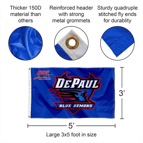 DePaul Big East Flag Large 3x5 in Kuwait