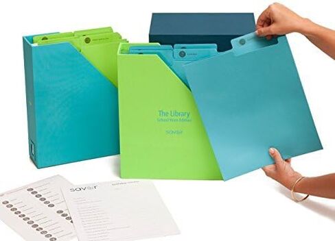 Savor | Personalized Deluxe School Years Keepsake Box | Customizable Fabric Bound Acid-Free Childhood Memory Organizer with Labels for Birthday, Graduation, Mitzvah, Mother’s Day, and Baby Shower in Kuwait