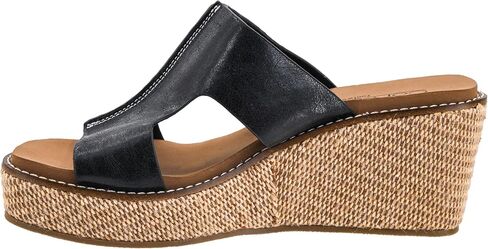 أحذية Corkys Footwear Kiss N Tell سهلة الارتداء للسيدات - تتميز بنعل داخلي مبطن من مادة EVA بتوقيع Corkys للارتداء طوال اليوم، وتصميم سهل الارتداء، وشريط علوي عصري على شكل حرف "H" in Kuwait